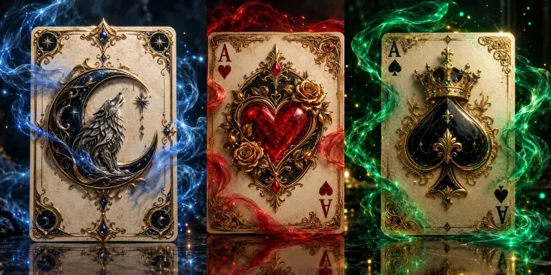 Mystical Luxury Playing Card Art