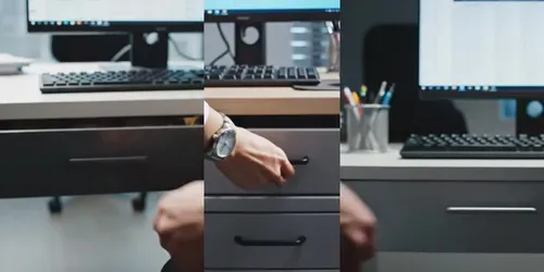 Viral Pov Office Drawer Food Reveals generated by veo