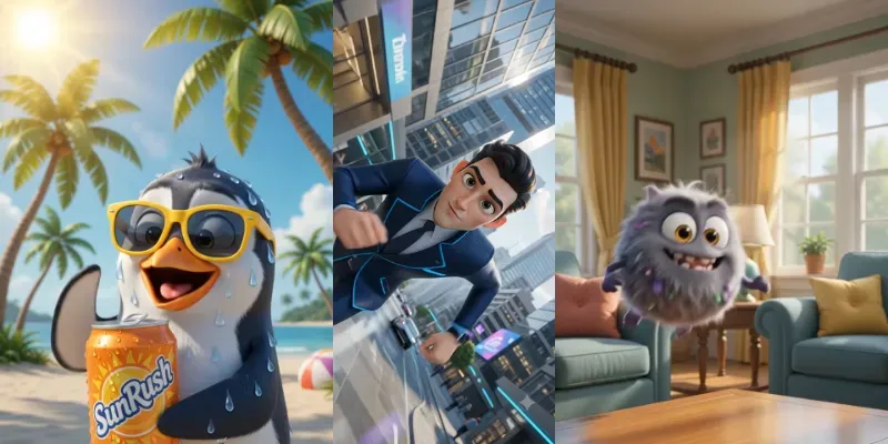 Cinematic Cartoon Ad Generator generated by undefined