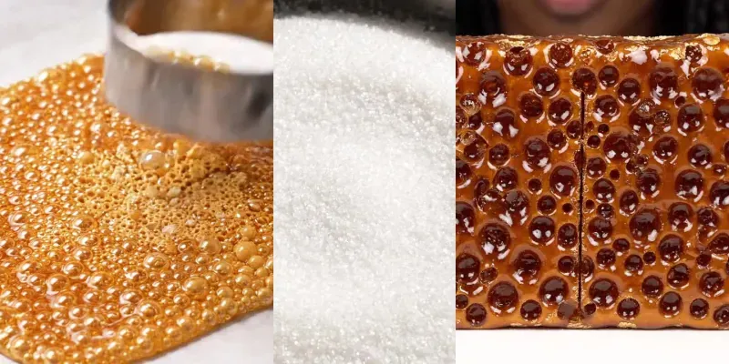 ASMR Honeycomb Candy Making Videos generated by undefined