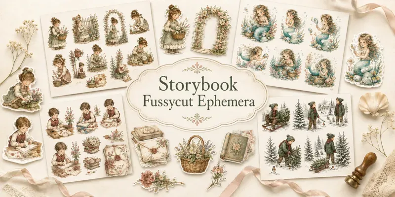 Storybook Fussycut Ephemera generated by undefined