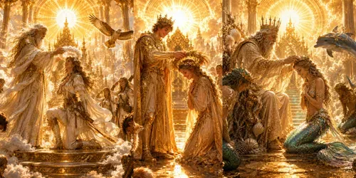 Golden Coronation Thrones generated by chatgpt-image