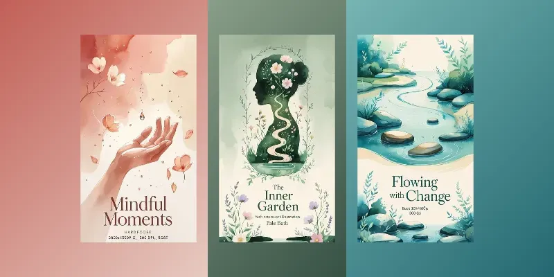 Book Cover Minimalist Watercolor Designs generated by undefined