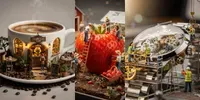 3D Miniature Worlds flux prompt mini thumbnail