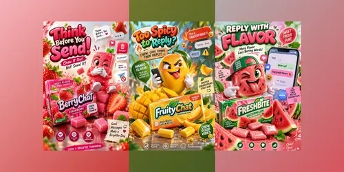 Juicy Fruit Chat Gum Ads generated by chatgpt-image