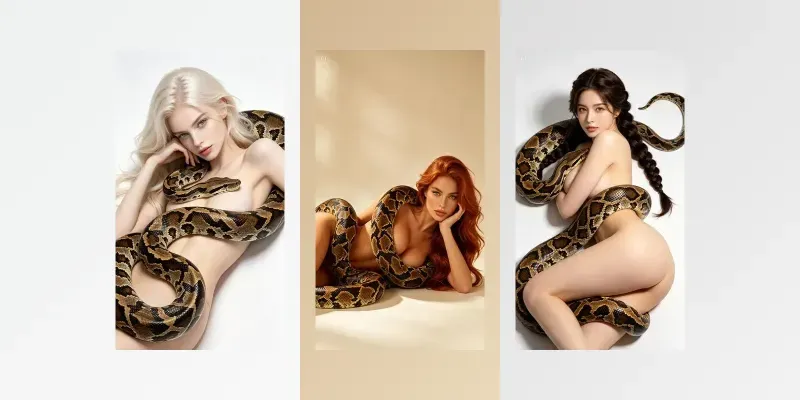 Artistic With Python Portraits generated by undefined