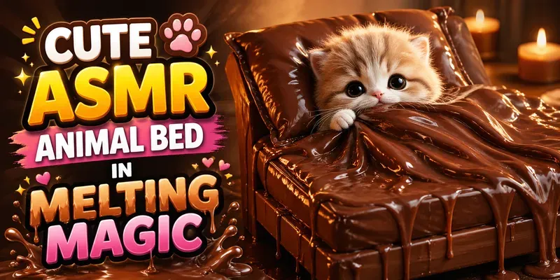 Cute ASMR Animal Beds In Melting Magic generated by undefined