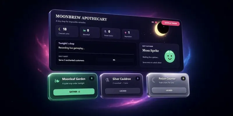 Cozy Idle Shop Game Builder