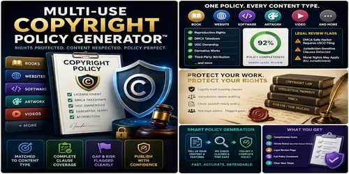 Multiuse Copyright Policy Generator generated by claude-skill