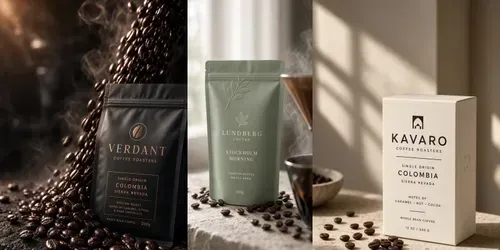 Cinematic Coffee Packaging Ads generated by grok-video