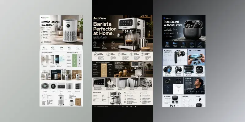 Amazon A+ Infographic Posters generated by undefined