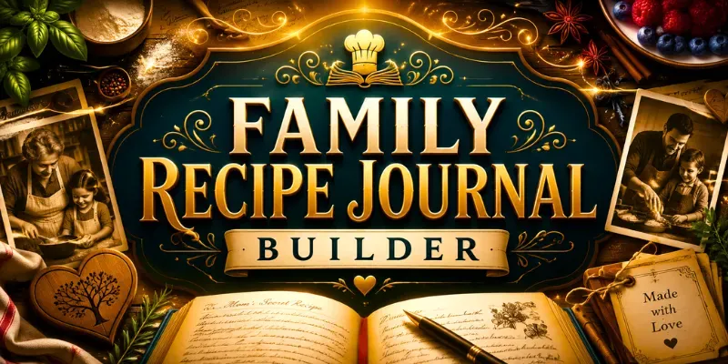 Family Recipe Journal Builder generated by undefined