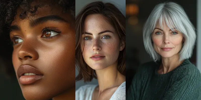 Photorealistic Portraits No Look