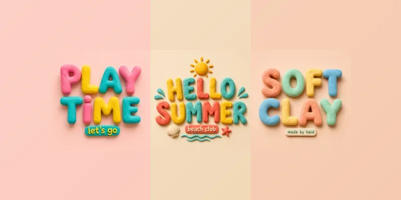 Clay Stopmotion Text Posters generated by undefined