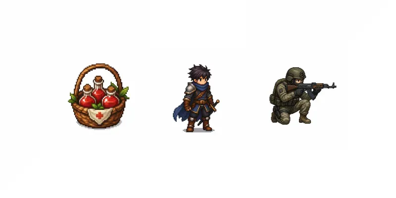 Gameready Pixel Art Asset Creation Assistants generated by undefined