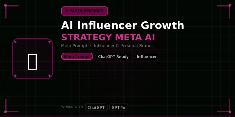 Influencer Growth Strategy Meta Ai generated by undefined