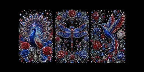 Royal Gemstone Fantasy Gardens generated by chatgpt-image