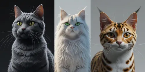 Realistic Portraits Of Cute Cats Ultra generated by leonardo