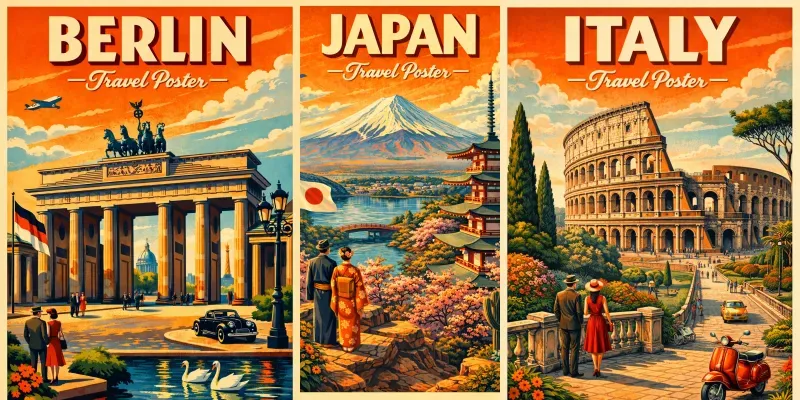 Vintage Travel Poster Generator generated by undefined