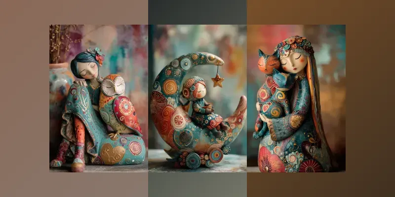 Handcrafted Folk Art Figurine Style generated by undefined