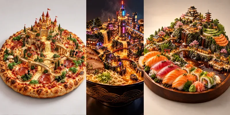 3D Edible Fantasy Worlds
