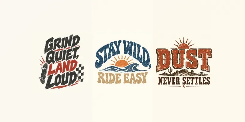 Vintage Typography Tshirt Generator