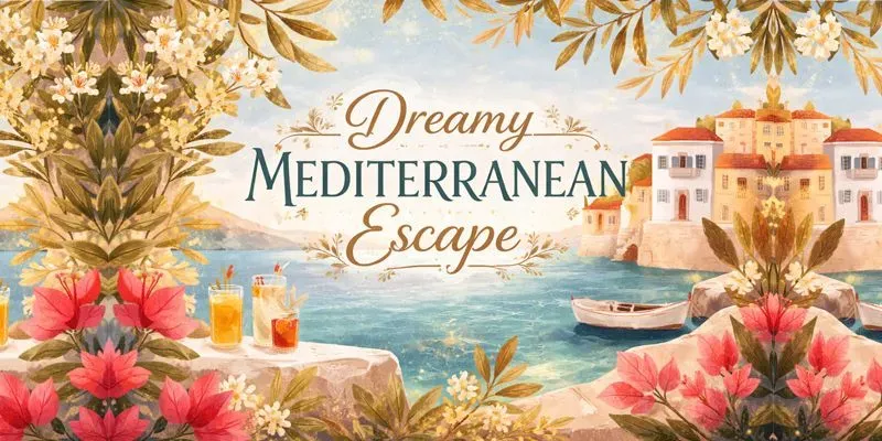 Dreamy Mediterranean Escape Art generated by undefined