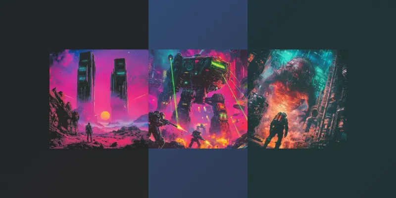 80s Scifi Movie Posters generated by undefined