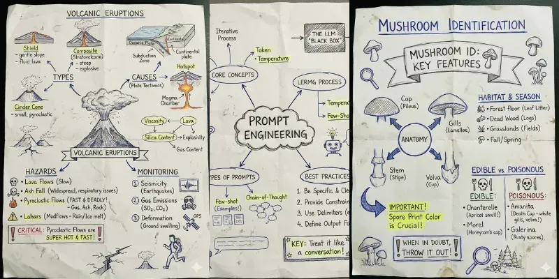 Handdrawn Notes Infographics generated by undefined