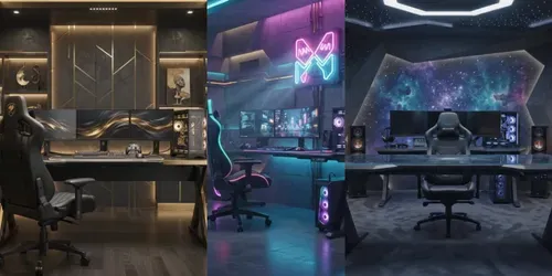Cinematic Gaming Setup Transformers generated by veo
