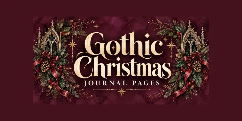 Gothic Christmas Journal Pages