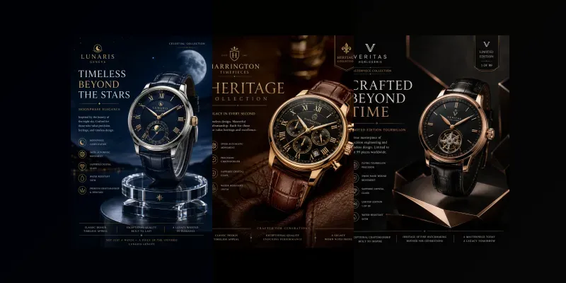 Luxury Watch Ad Creators generated by undefined
