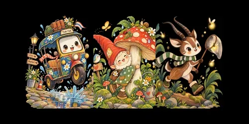Whimsical Handdrawn Storybook Cliparts generated by chatgpt-image