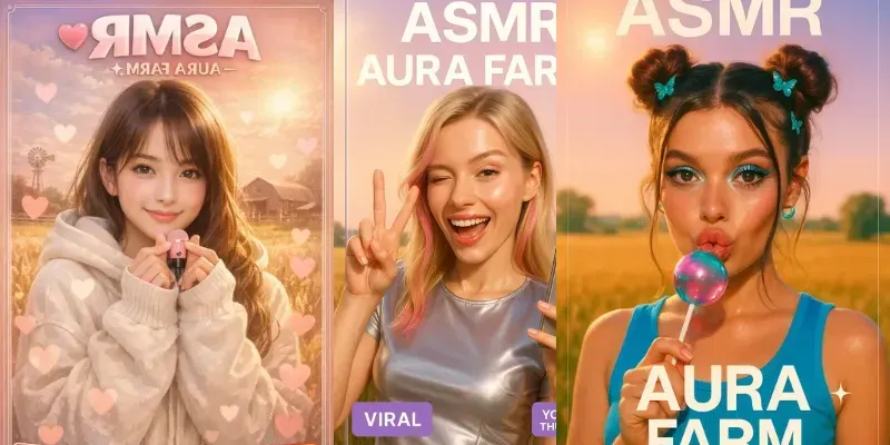 ASMR Aura Farm Girls Posters generated by undefined