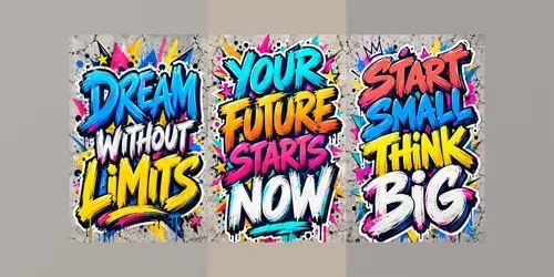 Bold Street Typography Posters generated by chatgpt-image