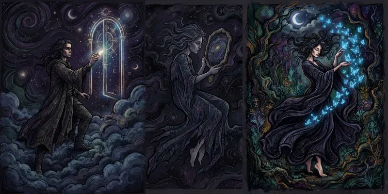 Surrealistic Dark Chalk Art
