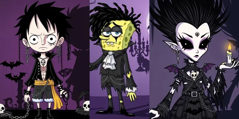 Dark Gothic Cartoon Magic