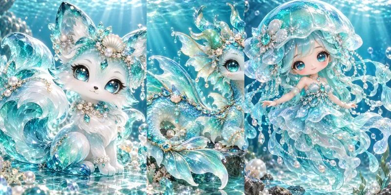 Kawaii Aquamarine Collections