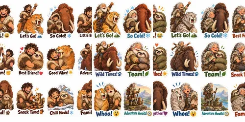 Prehistoric Pals generated by chatgpt-image