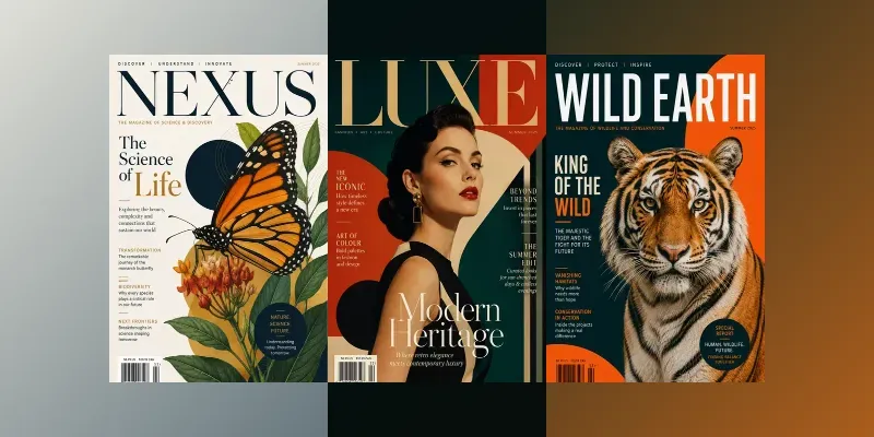 Premium Magazine Cover Generator generated by undefined