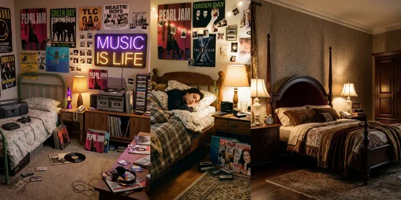 90s Nostalgic Bedroom Movie Scenes