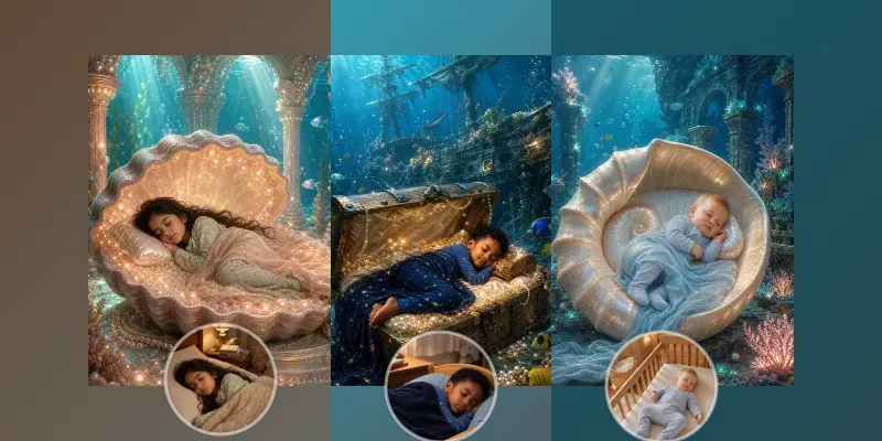 Underwater Dream Beds For Kids Pets generated by undefined