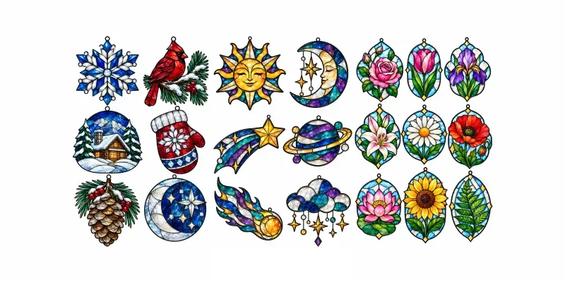 Stained Glass Suncatcher Sheets