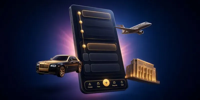 Interactive Luxury Mobile Ui Prototypes