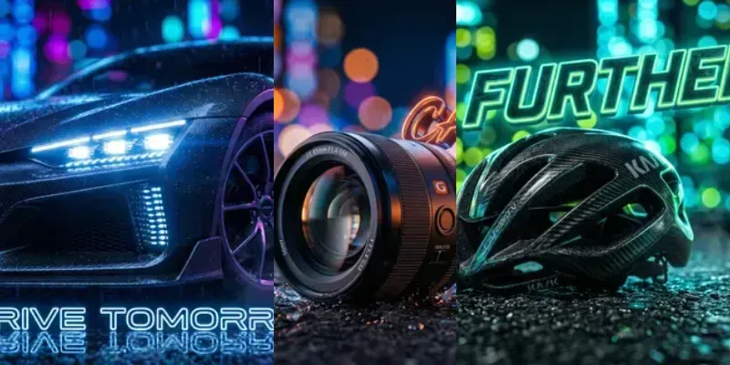 Neon Cyberpunk Product Ad Generator generated by undefined
