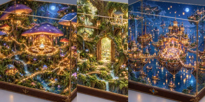 Enchanted Kingdom Miniature Dioramas generated by undefined