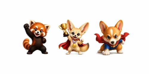 Cute Motivational Mascots generated by chatgpt-image
