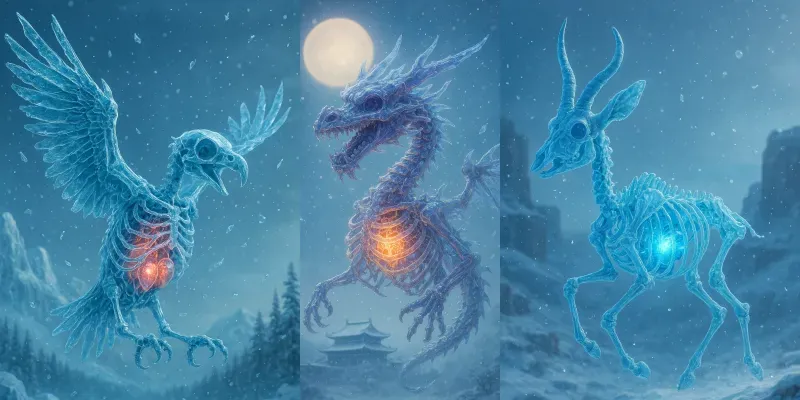 Icy Skeleton Creatures generated by undefined