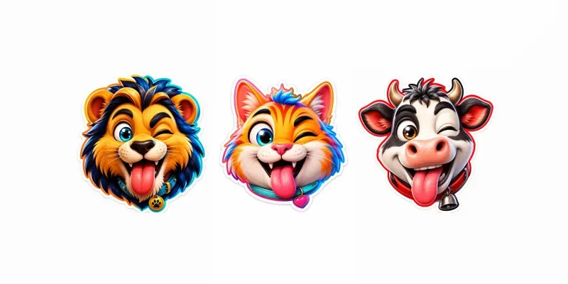 Animal Face Stickers generated by undefined
