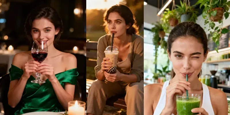 Lifestyle Drink Portrait Photography generated by undefined